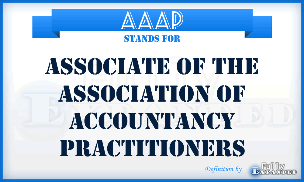 AAAP - Associate of the Association of Accountancy Practitioners
