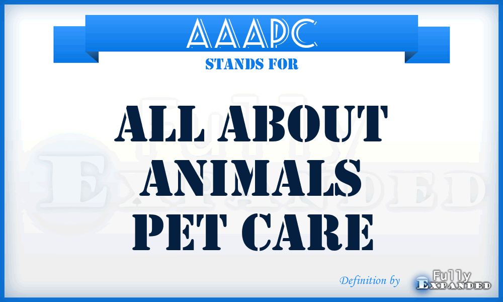 AAAPC - All About Animals Pet Care