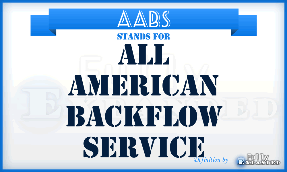 AABS - All American Backflow Service