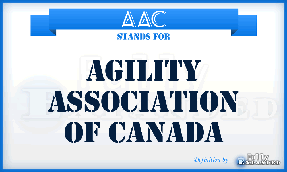 AAC - Agility Association Of Canada