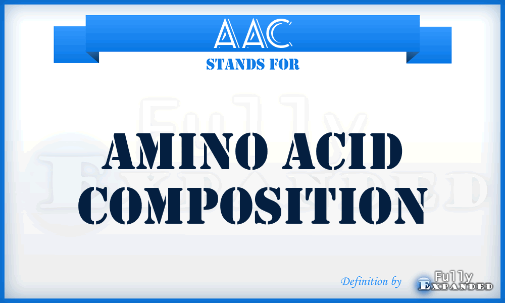 AAC - Amino Acid Composition