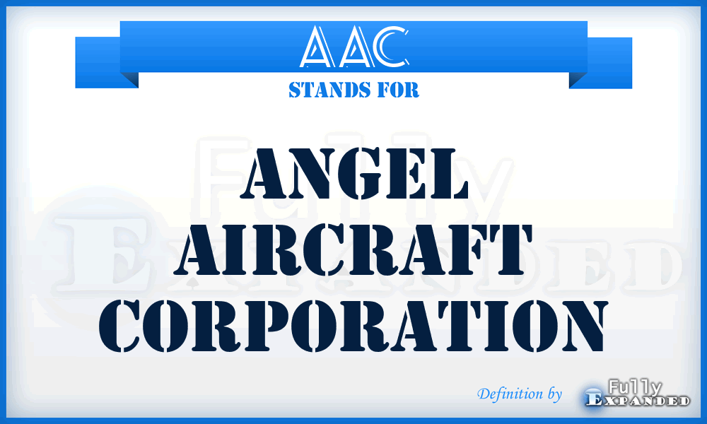 AAC - Angel Aircraft Corporation