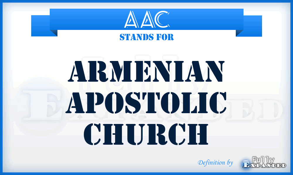 AAC - Armenian Apostolic Church