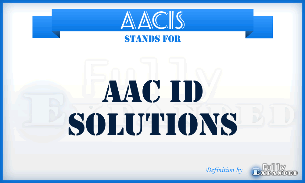 AACIS - AAC Id Solutions