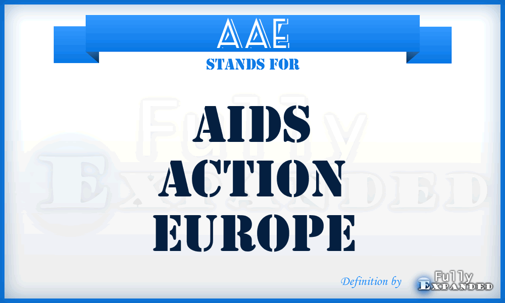 AAE - Aids Action Europe