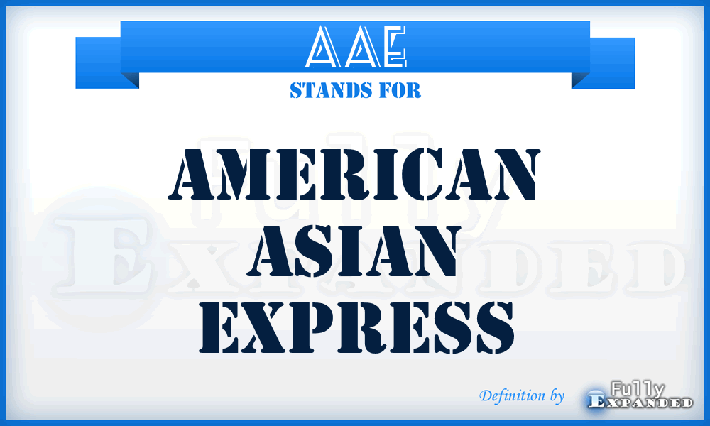 AAE - American Asian Express