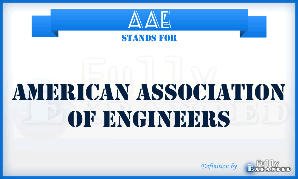 AAE - American Association of Engineers