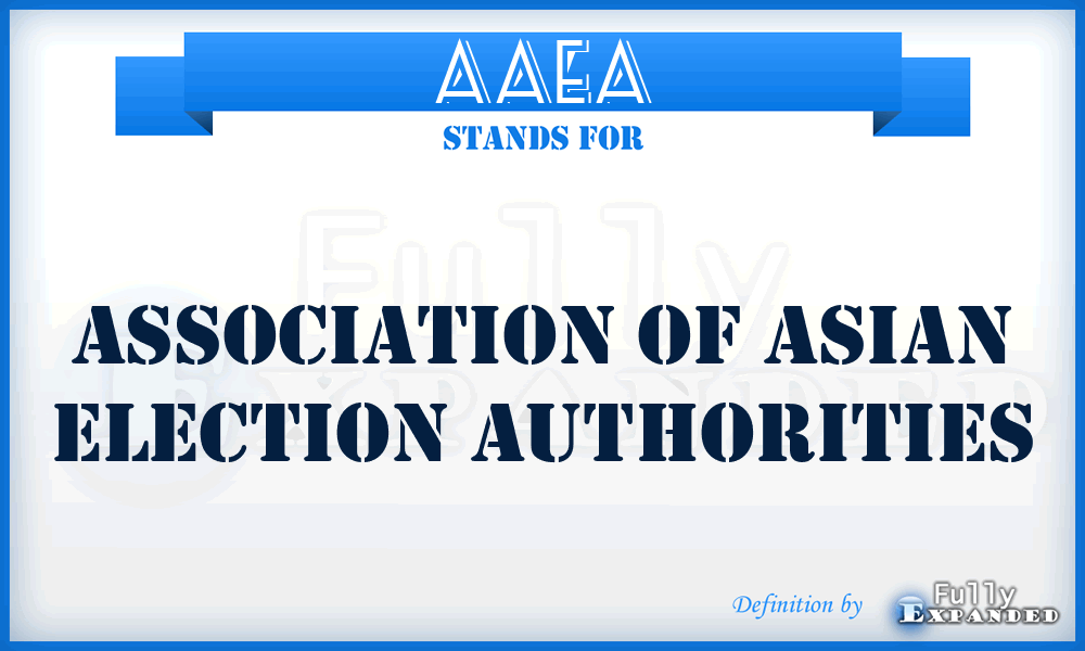 AAEA - Association of Asian Election Authorities