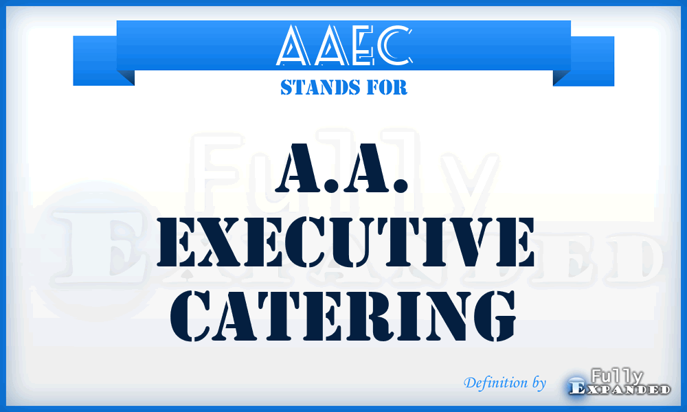 AAEC - A.A. Executive Catering