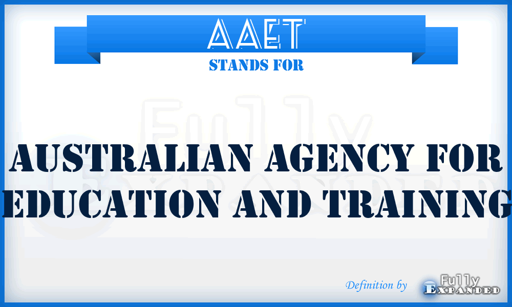 AAET - Australian Agency for Education and Training