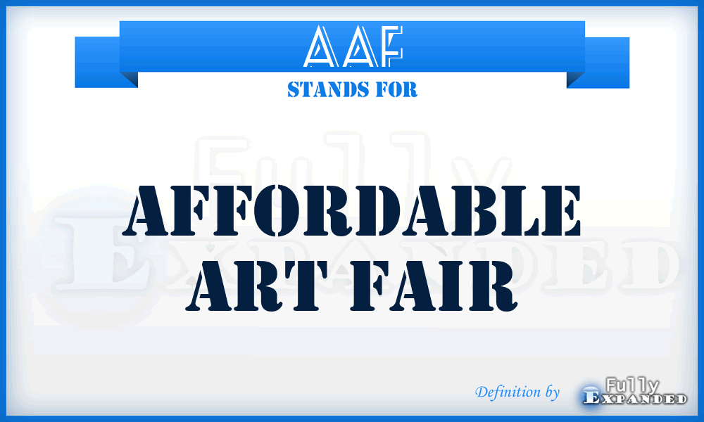 AAF - Affordable Art Fair