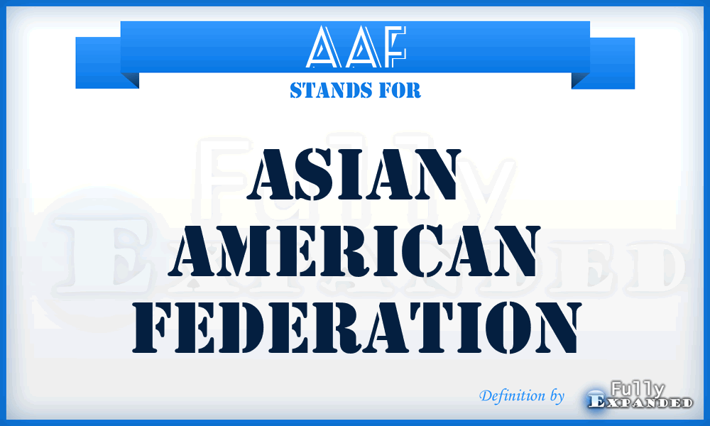 AAF - Asian American Federation