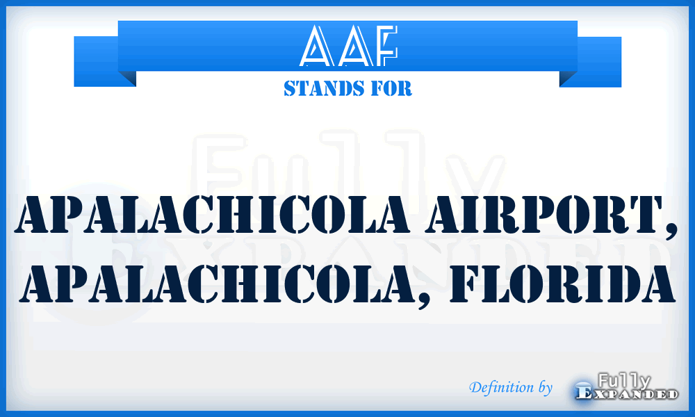 AAF - Apalachicola Airport, Apalachicola, Florida
