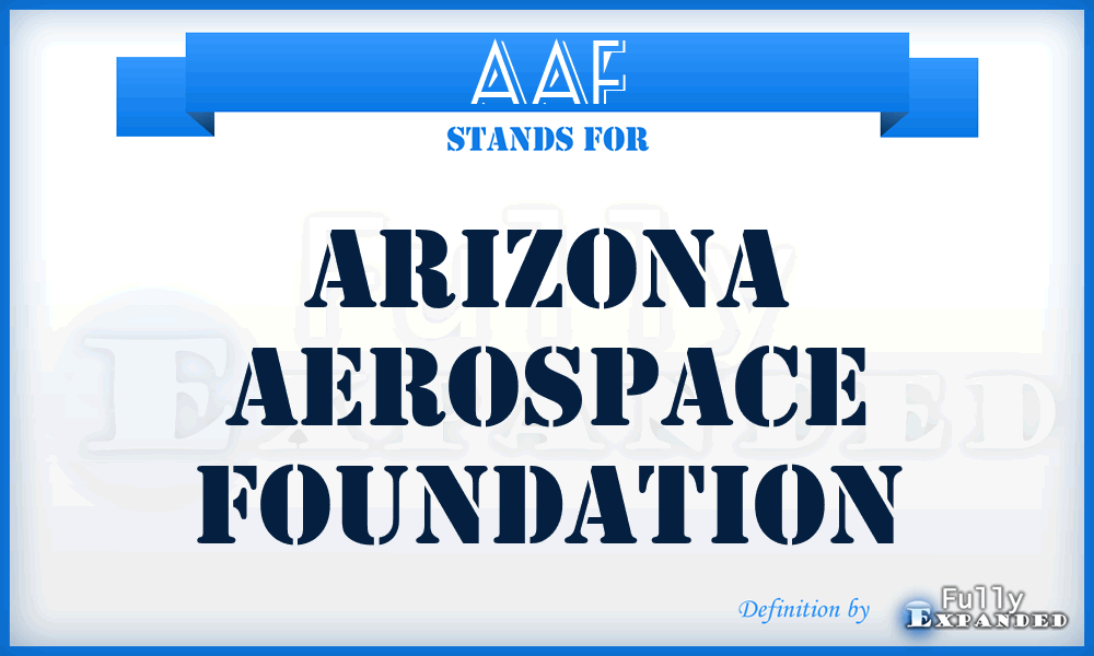 AAF - Arizona Aerospace Foundation