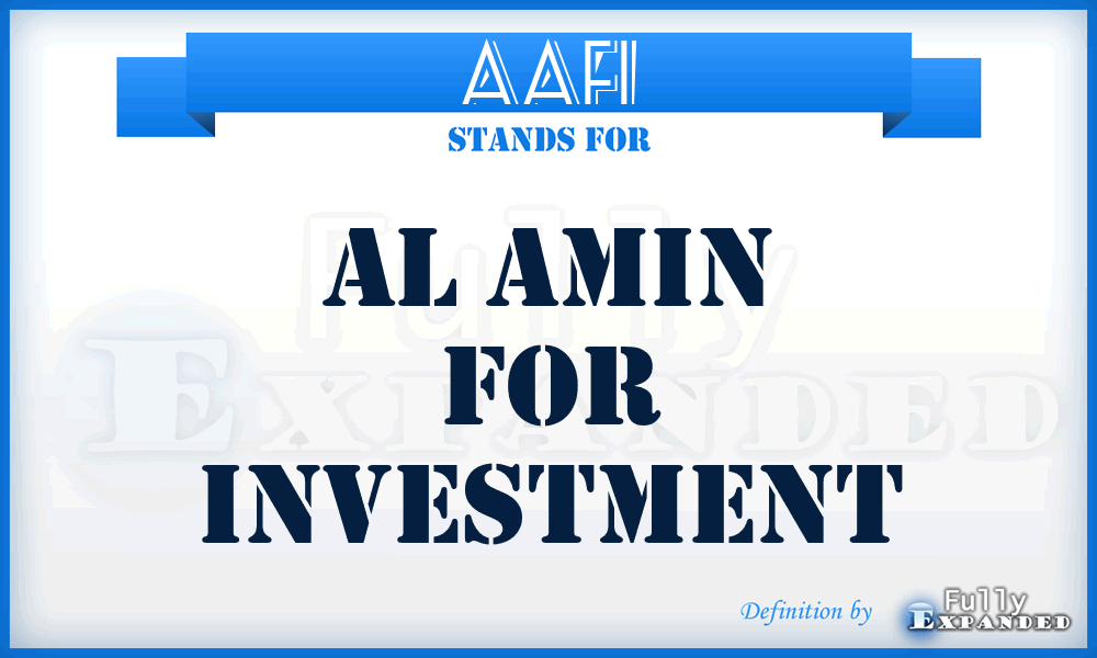 AAFI - Al Amin for Investment