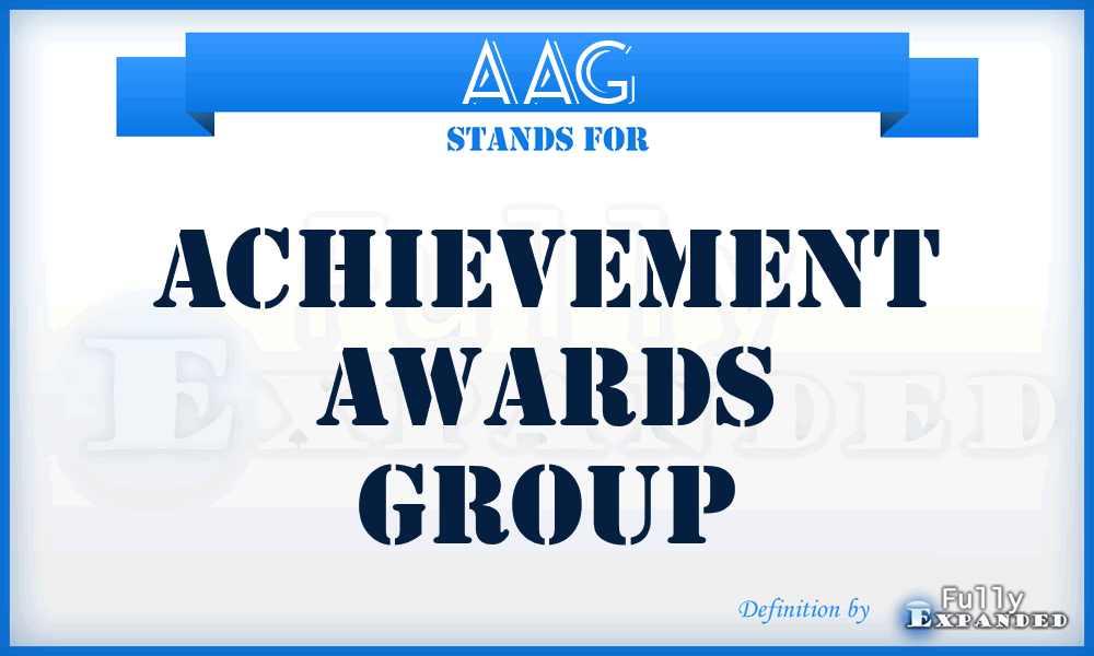 AAG - Achievement Awards Group