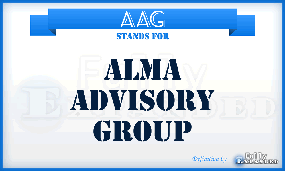 AAG - Alma Advisory Group