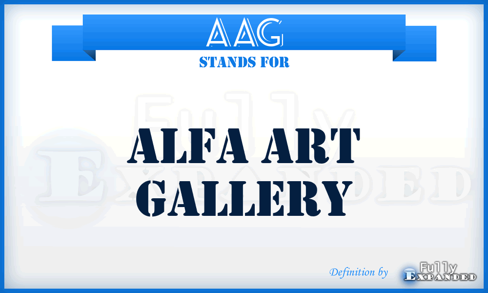 AAG - Alfa Art Gallery