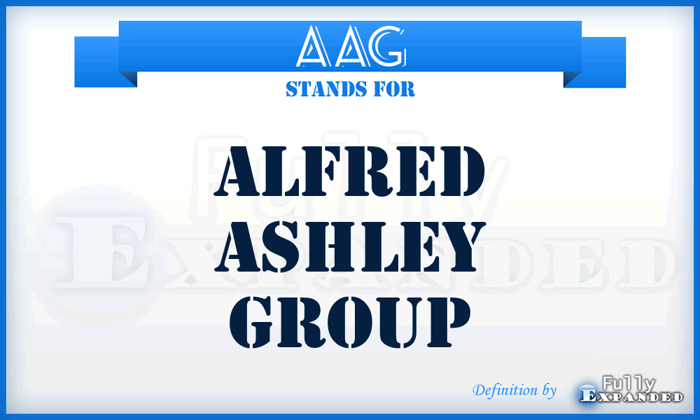 AAG - Alfred Ashley Group