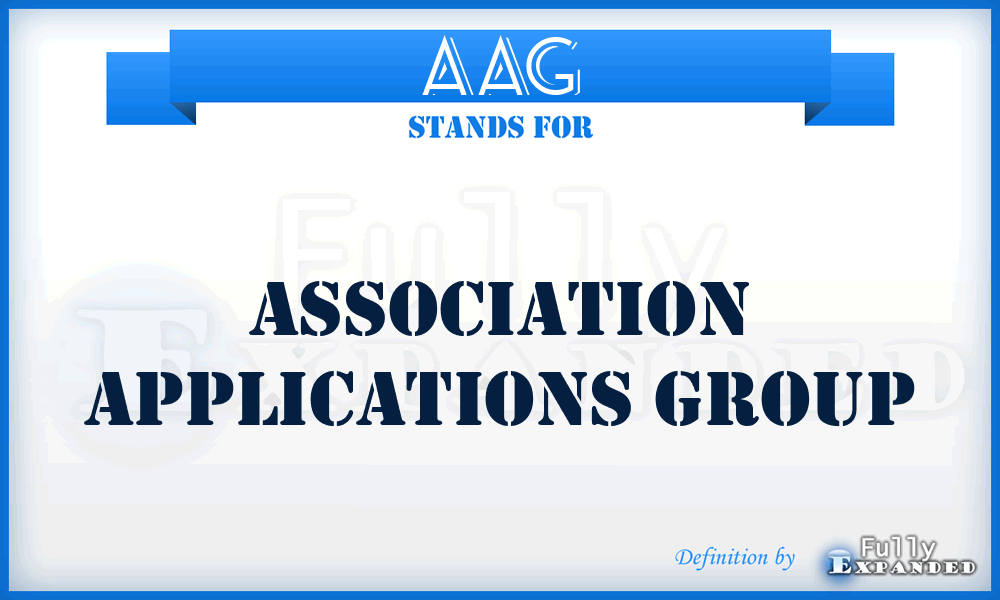 AAG - Association Applications Group