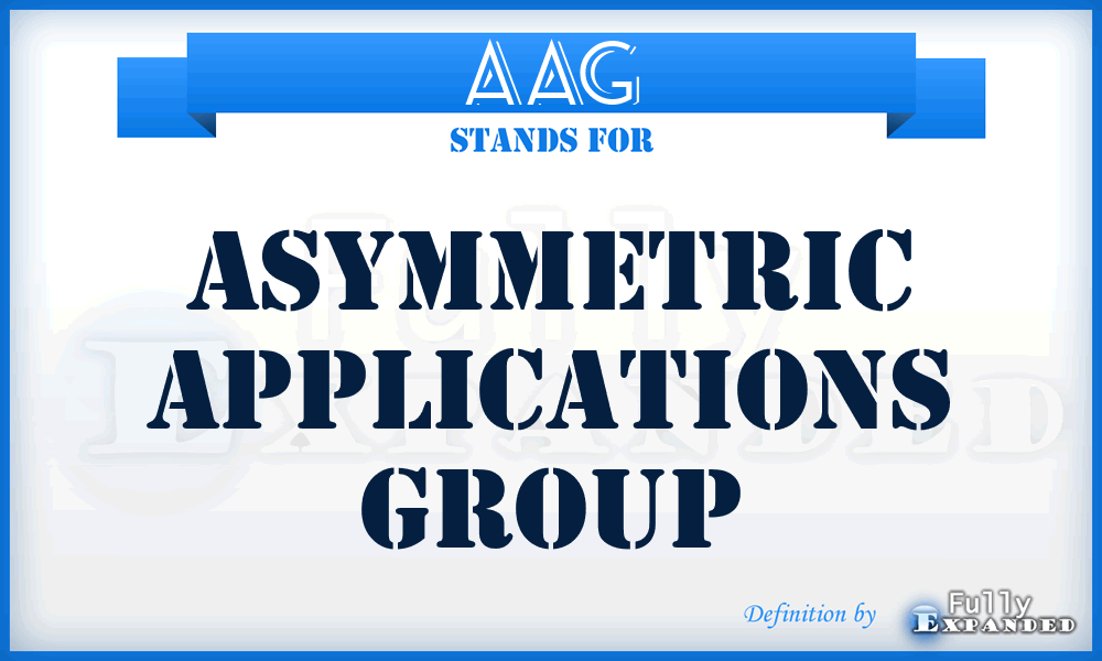 AAG - Asymmetric Applications Group