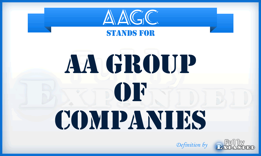 AAGC - AA Group of Companies