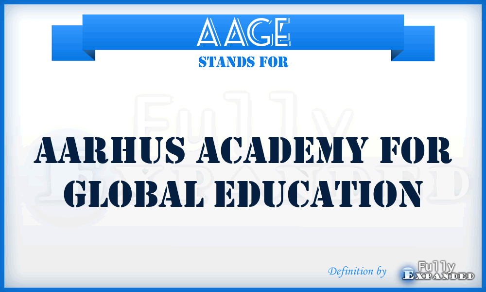 AAGE - Aarhus Academy for Global Education