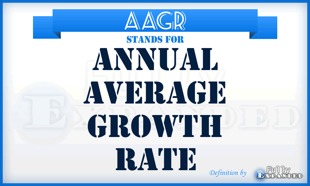 AAGR - Annual Average Growth Rate