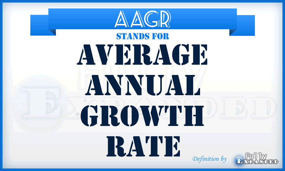 AAGR - Average Annual Growth Rate