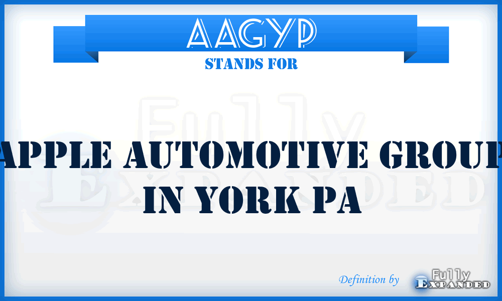 AAGYP - Apple Automotive Group in York Pa