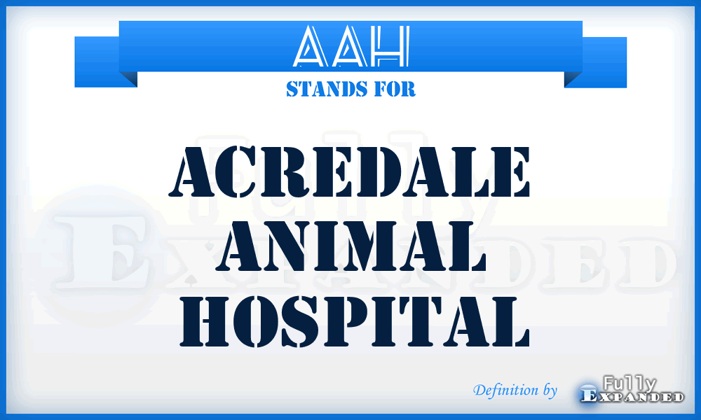 AAH - Acredale Animal Hospital