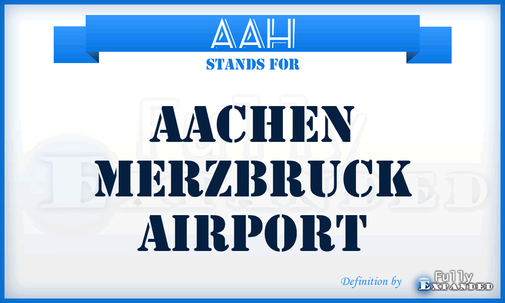 AAH - Aachen Merzbruck airport