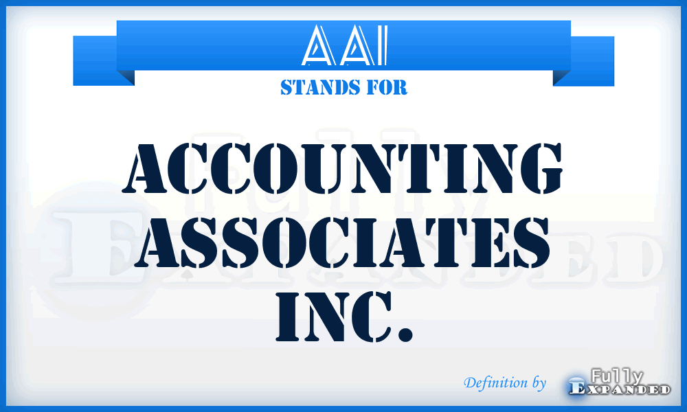 AAI - Accounting Associates Inc.