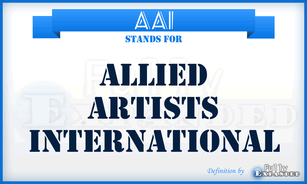 AAI - Allied Artists International