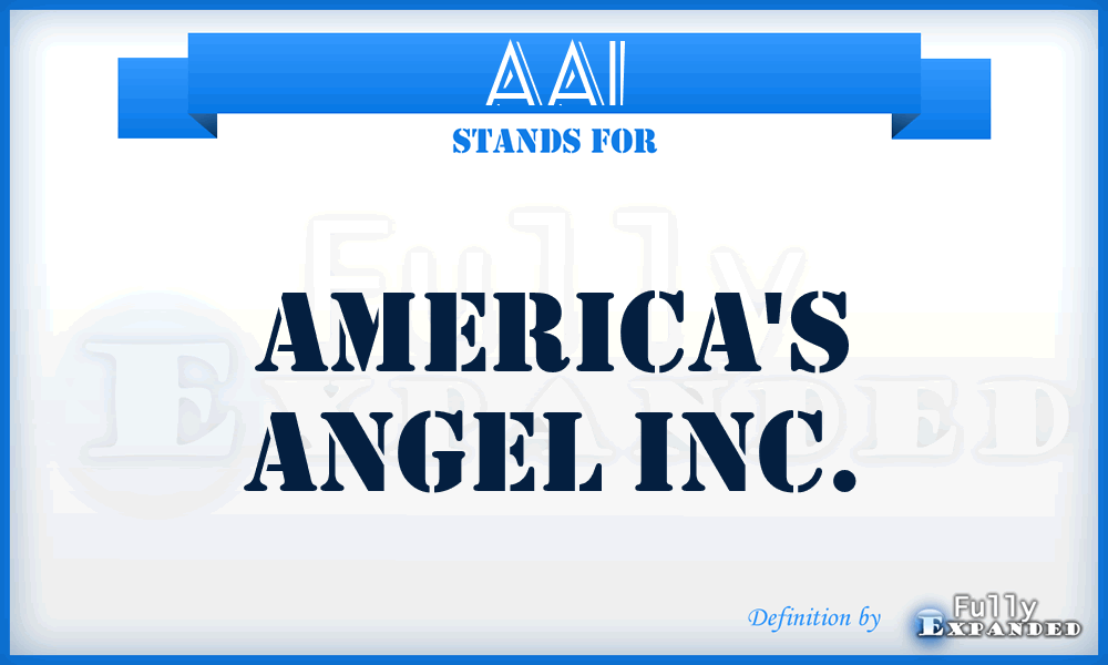 AAI - America's Angel Inc.