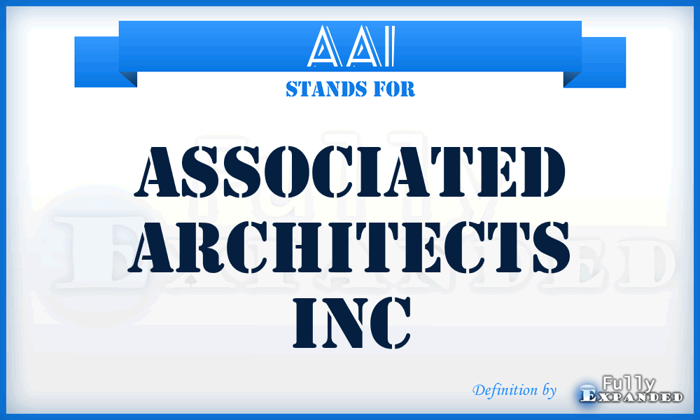 AAI - Associated Architects Inc