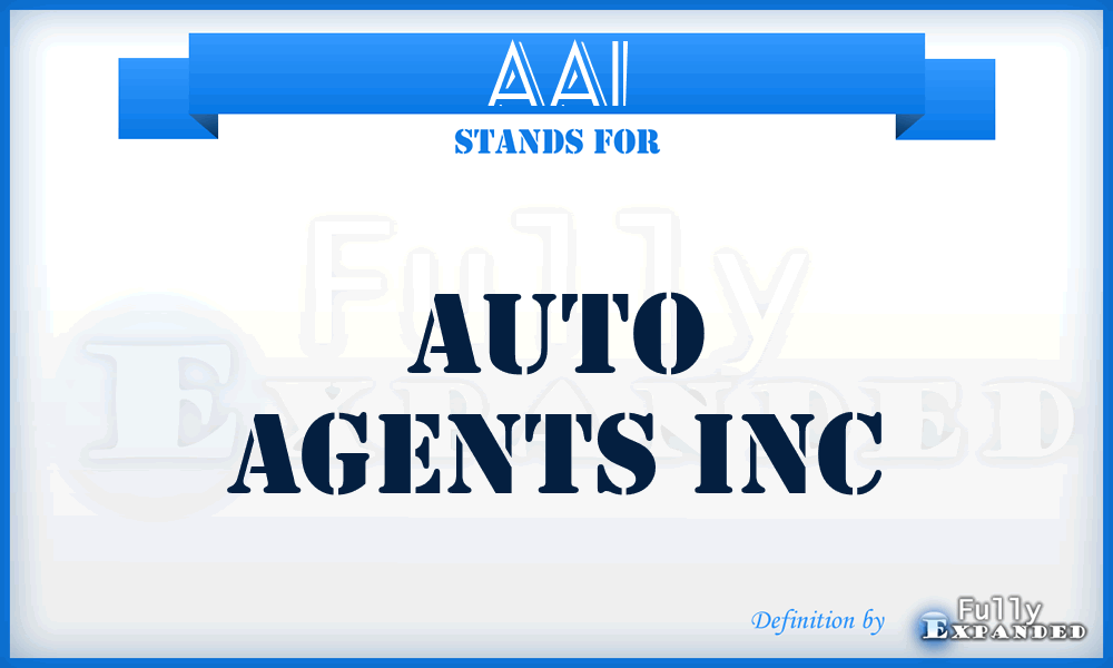 AAI - Auto Agents Inc