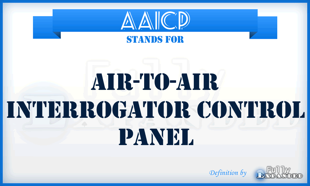 AAICP - Air-to-Air Interrogator Control Panel