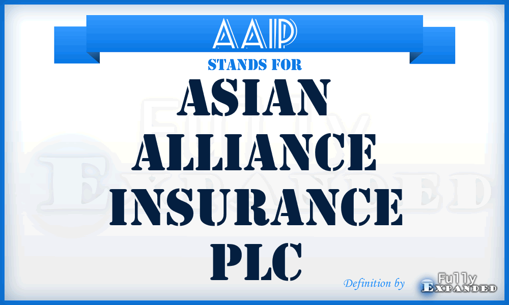 AAIP - Asian Alliance Insurance PLC