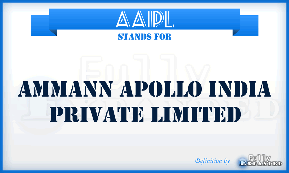 AAIPL - Ammann Apollo India Private Limited