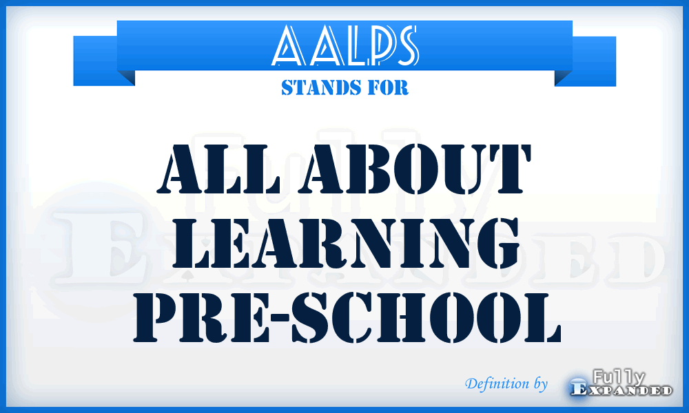 AALPS - All About Learning Pre-School