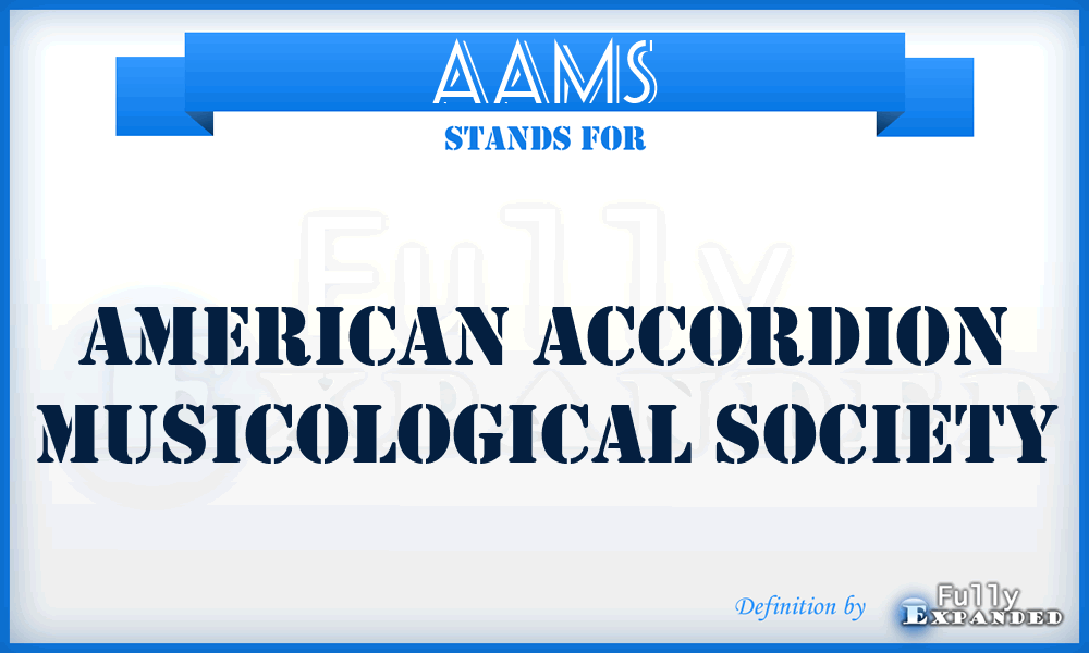 AAMS - American Accordion Musicological Society