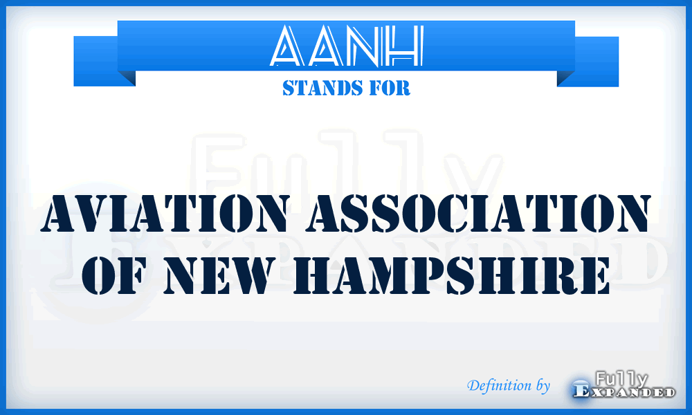 AANH - Aviation Association of New Hampshire