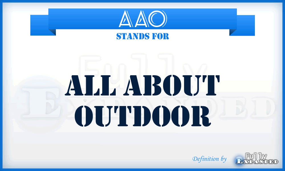 AAO - All About Outdoor