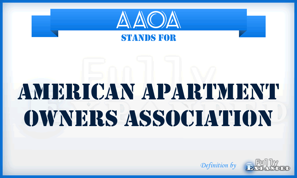 AAOA - American Apartment Owners Association
