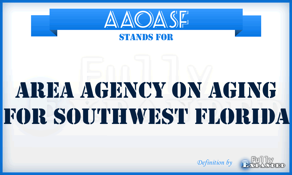 AAOASF - Area Agency On Aging for Southwest Florida