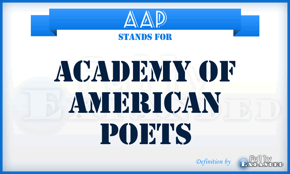 AAP - Academy of American Poets
