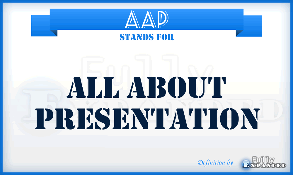 AAP - All About Presentation