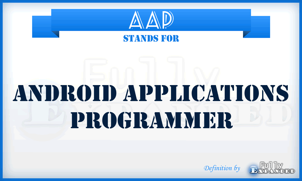 AAP - Android Applications Programmer