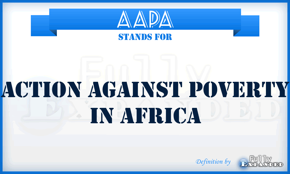 AAPA - Action Against Poverty in Africa